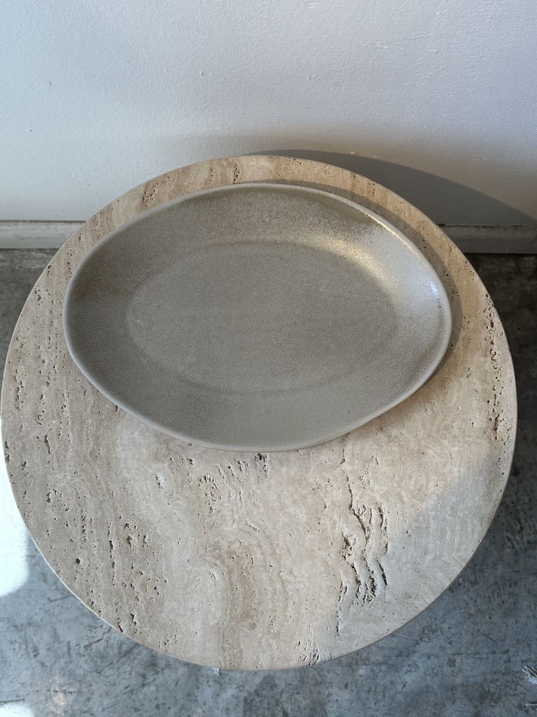 פלטה אובלית אפור – תמונה 3