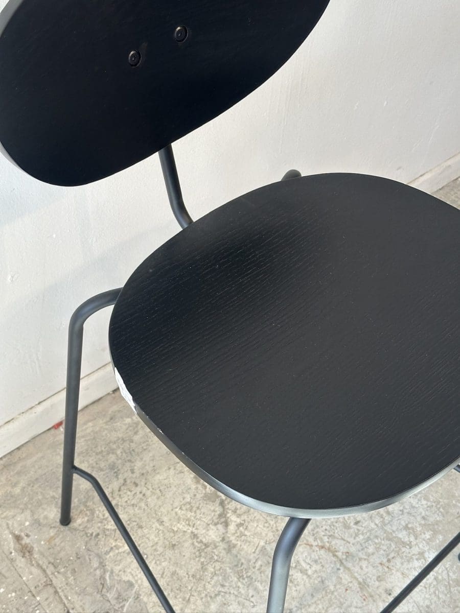 ⁦כסא בר LORI שחור⁩ – תמונה ⁦2⁩