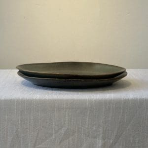 צלחת אובלית S – גוון ירוק