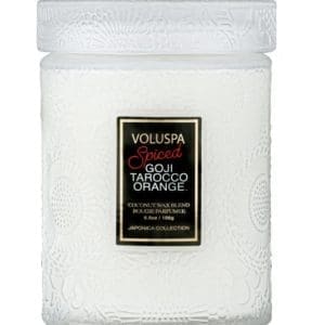 נר ריחני בצנצנת זכוכית 156 גרם - Spiced Goji Tarocco Orange VOLUSPA