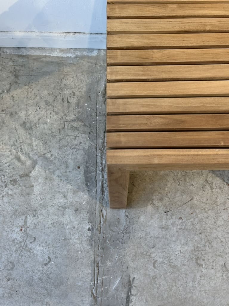 ספסל טיק פסים 120 – תמונה 2