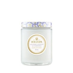 נר ריחני בצנצנת זכוכית‏ 510 גרם - Mountain Lavender & Chamomile VOLUSPA