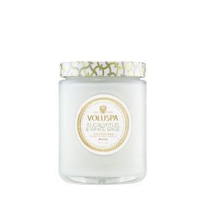 נר ריחני בצנצנת זכוכית‏ 510 גרם - Eucalyptus & White Sage VOLUSPA