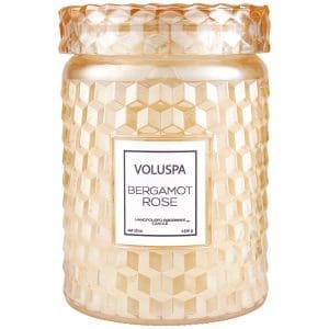 נר ריחני בצנצנת זכוכית‏ 510 גרם - Bergamot Rose VOLUSPA