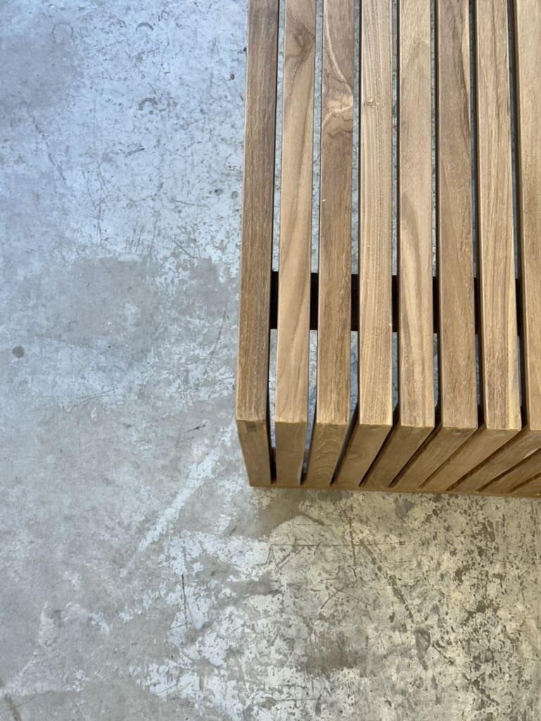 ספסל טיק פסים 150 – תמונה 4