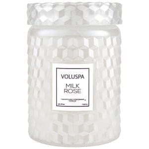 נר ריחני בצנצנת זכוכית‏ 510 גרם - Milk Rose VOLUSPA