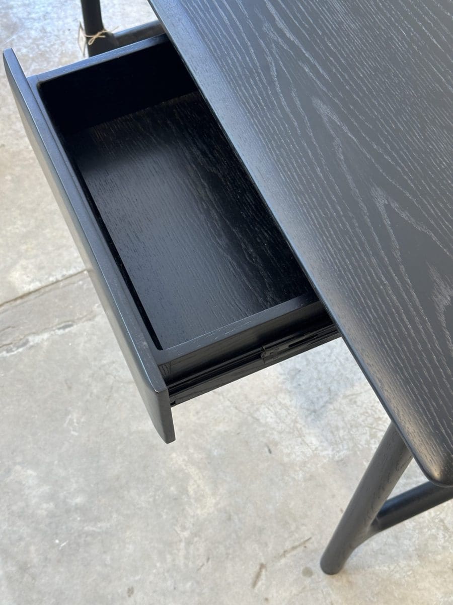 Pari – שולחן עבודה מעץ מלא | צבע שחור – תמונה 2