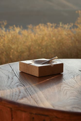 מאפרה Gino שיש טרוורטין – תמונה 3