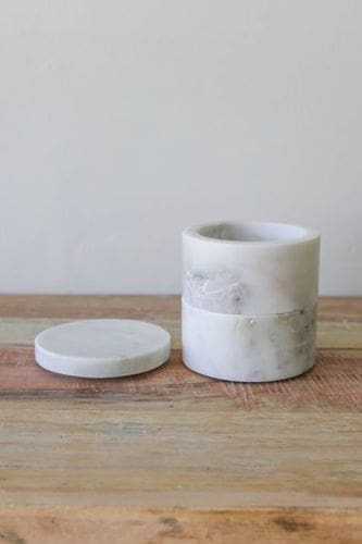 צנצנת 2 חלקים Nadia לבן – תמונה 2