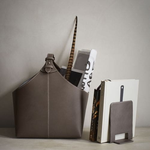 מעמד למגזינים מעור ממוחזר - כחול Orskov Copenhagen – תמונה 3