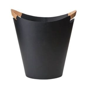 סל מתכת לנייר - שחור/במבוק Orskov Copenhagen