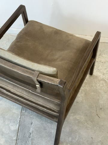 ⁦כורסא Dylan עור אגוז⁩ – תמונה ⁦5⁩