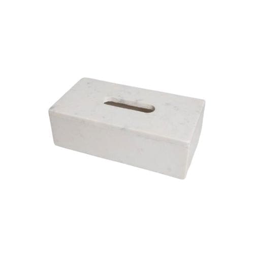 קופסאת טישו שיש Sergio לבן