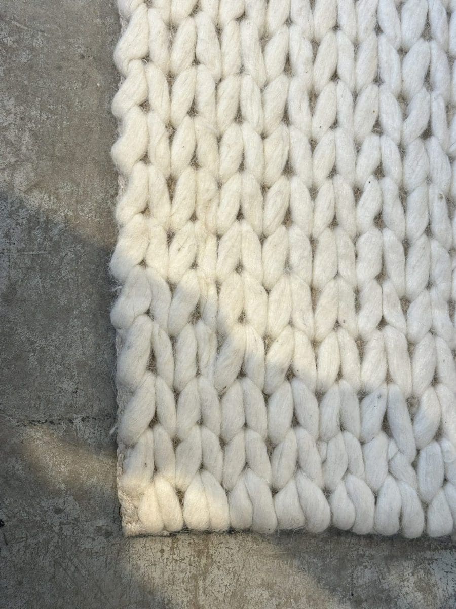 שטיח צמר Wool שמנת – תמונה 6
