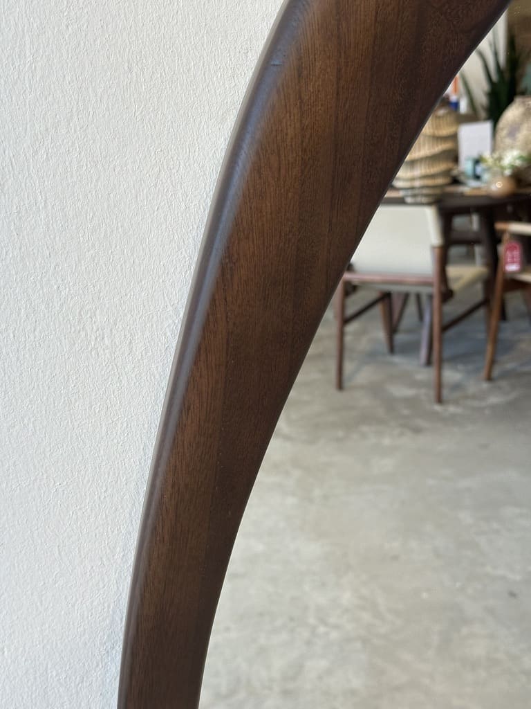 ⁦מראה אמורפית אגוז 110/80⁩ – תמונה ⁦3⁩