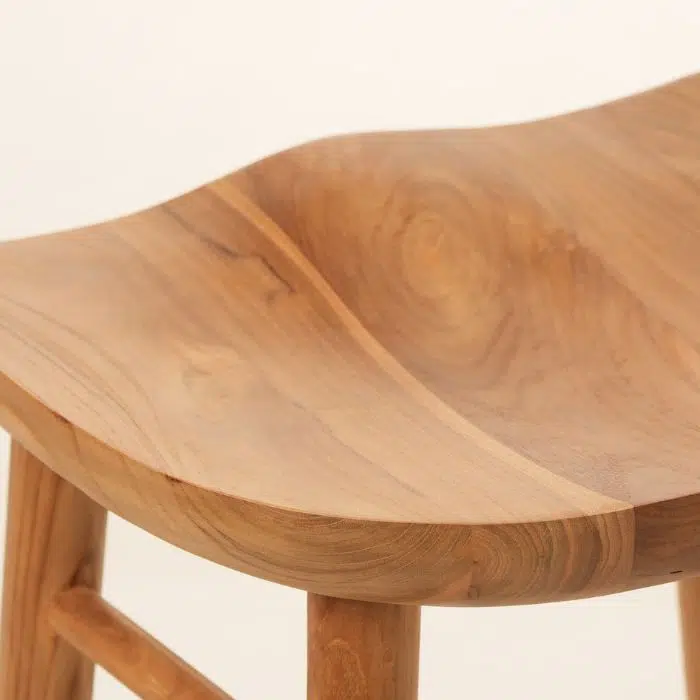 כסא בר טיק Soli בלי גב – תמונה 4