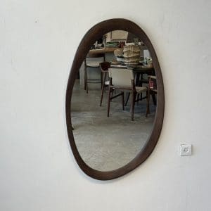 מראה אמורפית אגוז 110/80