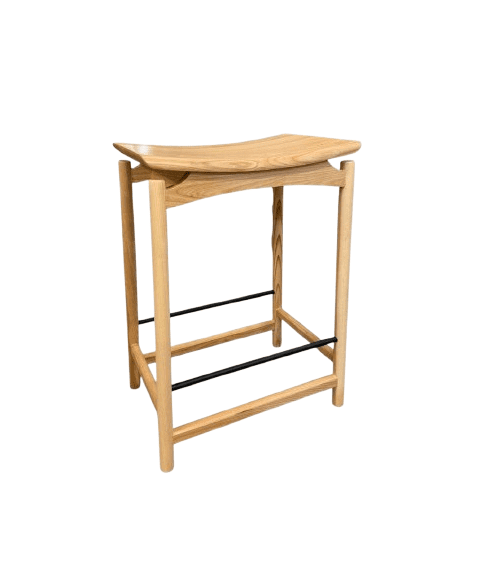 כסא בר Japandi אלון