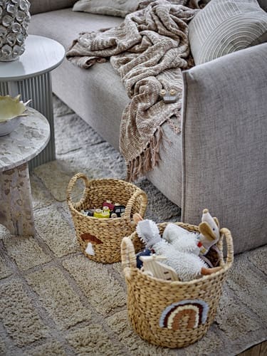 כירבולית כותנה ממוחזרת 160x130 ס"מ Okapi חום Bloomingville – תמונה 4